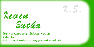 kevin sutka business card